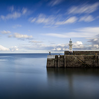 Buy canvas prints of Mevagissey Lighthouse, Cornwall by Maggie McCall