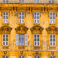 Buy canvas prints of Old House Facade, Nice, France. by Maggie McCall