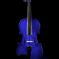 Buy canvas prints of Violet Blue Violin by Maggie McCall