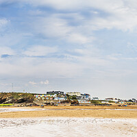 Buy canvas prints of  Bude from Summerleaze Beach, Cornwall by Maggie McCall