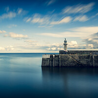 Buy canvas prints of Mevagissey Lighthouse, Cornwall by Maggie McCall