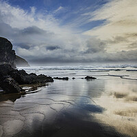 Buy canvas prints of Carnewas and Bedruthan Steps  by Maggie McCall