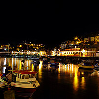 Buy canvas prints of Looe Estuary NIghttime by Maggie McCall