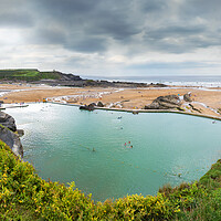 Buy canvas prints of Bude Sea pool by Maggie McCall