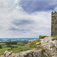 Buy canvas prints of Brentor Panorama by Maggie McCall