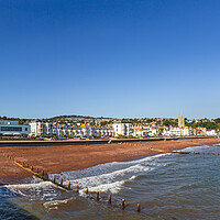 Buy canvas prints of Teignmouth Seafront from the Pier by Maggie McCall