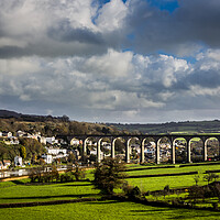 Buy canvas prints of Calstock and Viaduct by Maggie McCall