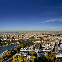 Buy canvas prints of Paris Panorama Vista from Eiffel Tower by Maggie McCall