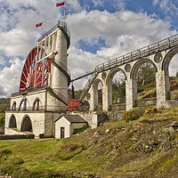 Buy canvas prints of LAXEY WHEEL (Isle of Man) by raymond mcbride