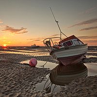 Buy canvas prints of SUNSET ON MEOLS BEACH by raymond mcbride
