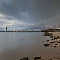 Buy canvas prints of INCOMING TIDE (Evening at Perch Rock) by raymond mcbride