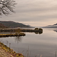 Buy canvas prints of MISTY COLD MORNING(Loch Ness) by raymond mcbride