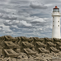 Buy canvas prints of PERCH ROCK LIGHTHOUSE(Another Angle) by raymond mcbride