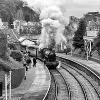 Buy canvas prints of ON THE MOVE (Llangollen Steam) by raymond mcbride