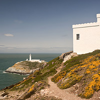 Buy canvas prints of SOUTH STACK LIGHTHOUSE (Anglesey) by raymond mcbride