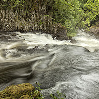 Buy canvas prints of LOWER SWALLOW FALLS ( Betws y coed North Wales ) by raymond mcbride
