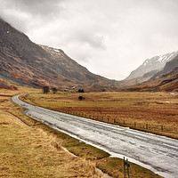 Buy canvas prints of Long and Winding Road (Scotland) by raymond mcbride
