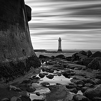 Buy canvas prints of Perch Rock (Different Take) by raymond mcbride