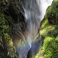 Buy canvas prints of  "Aira Force Waterfall Cumbria" by raymond mcbride