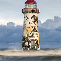 Buy canvas prints of "Talacre Lighthouse" by raymond mcbride