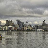 Buy canvas prints of Ferry Across the Mersey by raymond mcbride