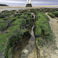 Buy canvas prints of Perch Rock Lighthouse. by raymond mcbride