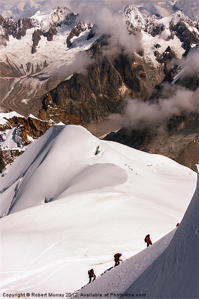 Aiguille du midi Picture Board by Robert Murray
