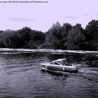 Buy canvas prints of Sspeedboating on the RiverTrent by Lee Hall