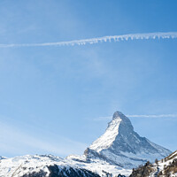Buy canvas prints of View of the Matterhorn from Zermatt, Switzerland by J Lloyd