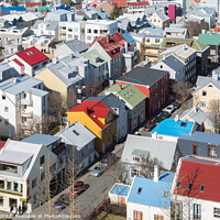 Buy canvas prints of Reykjavik, Iceland by J Lloyd
