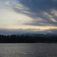 Buy canvas prints of Lake District clouds at dusk by J Lloyd