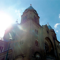 Buy canvas prints of church in the sunshine by elvira ladocki