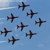 Buy canvas prints of Red Arrows by Christopher Kelly