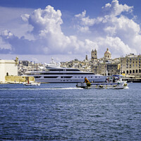 Buy canvas prints of Valletta Grand Harbour by Christopher Kelly