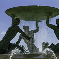 Buy canvas prints of Triton Fountains by Christopher Kelly