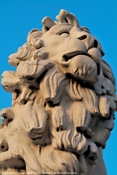 The South Bank Lion Statue, Westminster Bridge, London. Picture Board by Luigi Petro