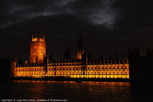 The Palace of Westminster at night, London, United Kingdom, Picture Board by Luigi Petro
