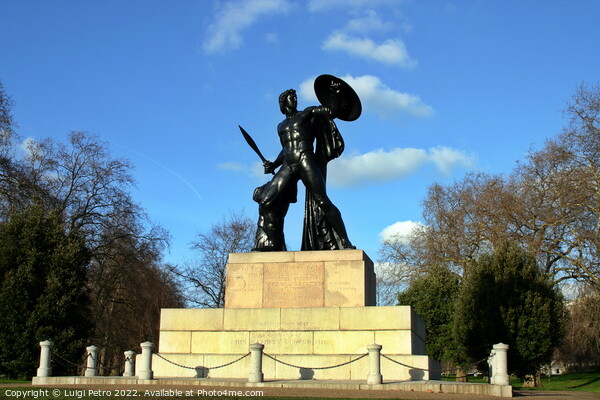 Statue of Achilles in Hyde Park, London. Picture Board by Luigi Petro