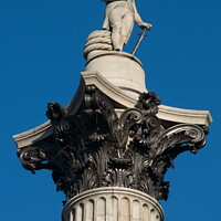 Buy canvas prints of Low angle view of Nelson Column , London, UK. by Luigi Petro