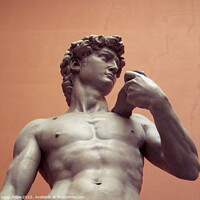 Buy canvas prints of Plaster cast of David by Michelangelo, London, UK. by Luigi Petro
