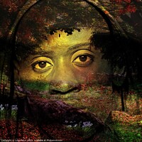 Buy canvas prints of Deep in the forest is me staring at you. by Luigi Petro