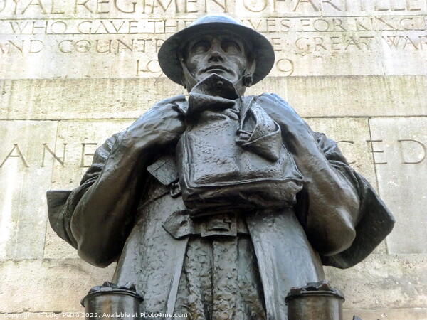 Close-up of the Royal Artillery Memorial, London, UK. Picture Board by Luigi Petro