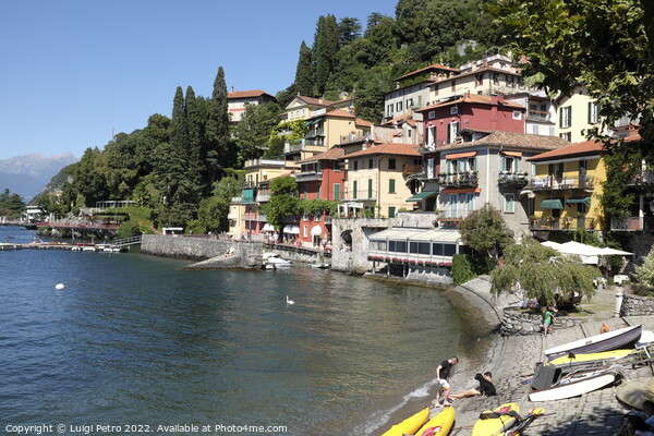 The small harbour of Varenna, Lake Como, Italy. Picture Board by Luigi Petro