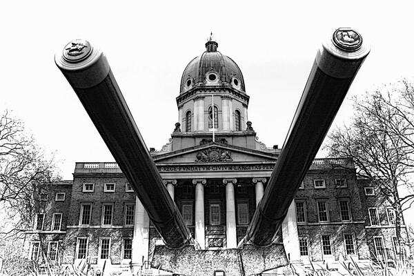 Facade of The Imperial War Museum, London, United  Picture Board by Luigi Petro