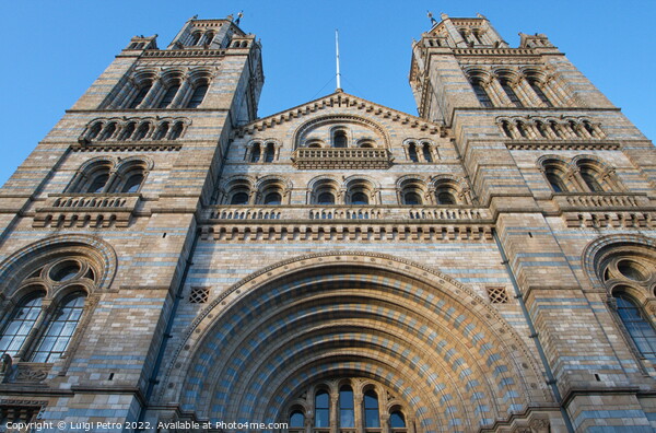 Facade of Natural History Museum of London, United Kingdom. Picture Board by Luigi Petro