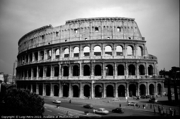 The Majestic Ruins of Romes Colosseum Picture Board by Luigi Petro