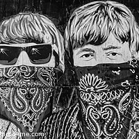 Buy canvas prints of The Beatles as Masked Outlaws by Luigi Petro