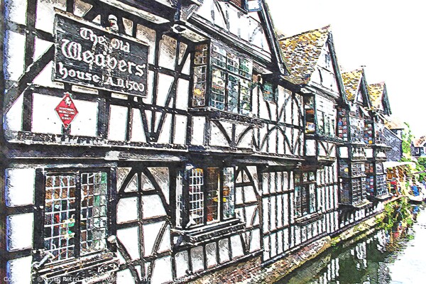 The old Weavers house. Canterbury, England. Picture Board by Luigi Petro