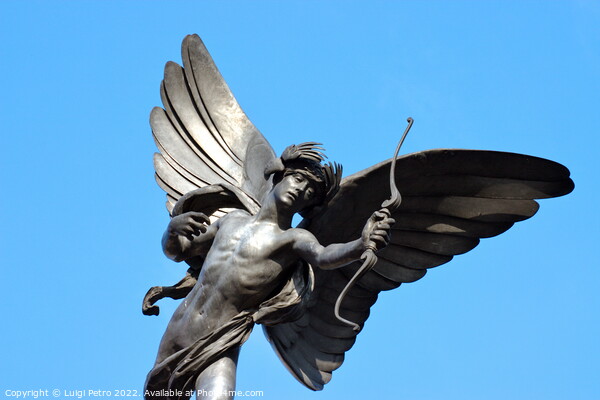 Statue of Eros, Piccadilly Circus, London.  Picture Board by Luigi Petro