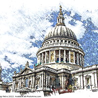 Buy canvas prints of Majestic St Pauls Cathedral in London by Luigi Petro